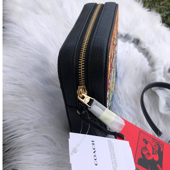 New Coach Disney Mickey Mouse X Keith Haring Mini Camera Bag - Picture 2 of 7